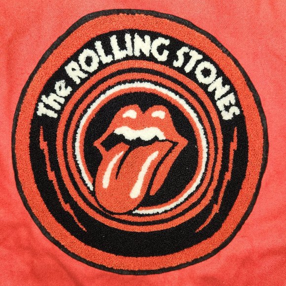 The Rolling Stones Classic Tongue Logo rock Varsity Official Jacket L NWT - Picture 5 of 7